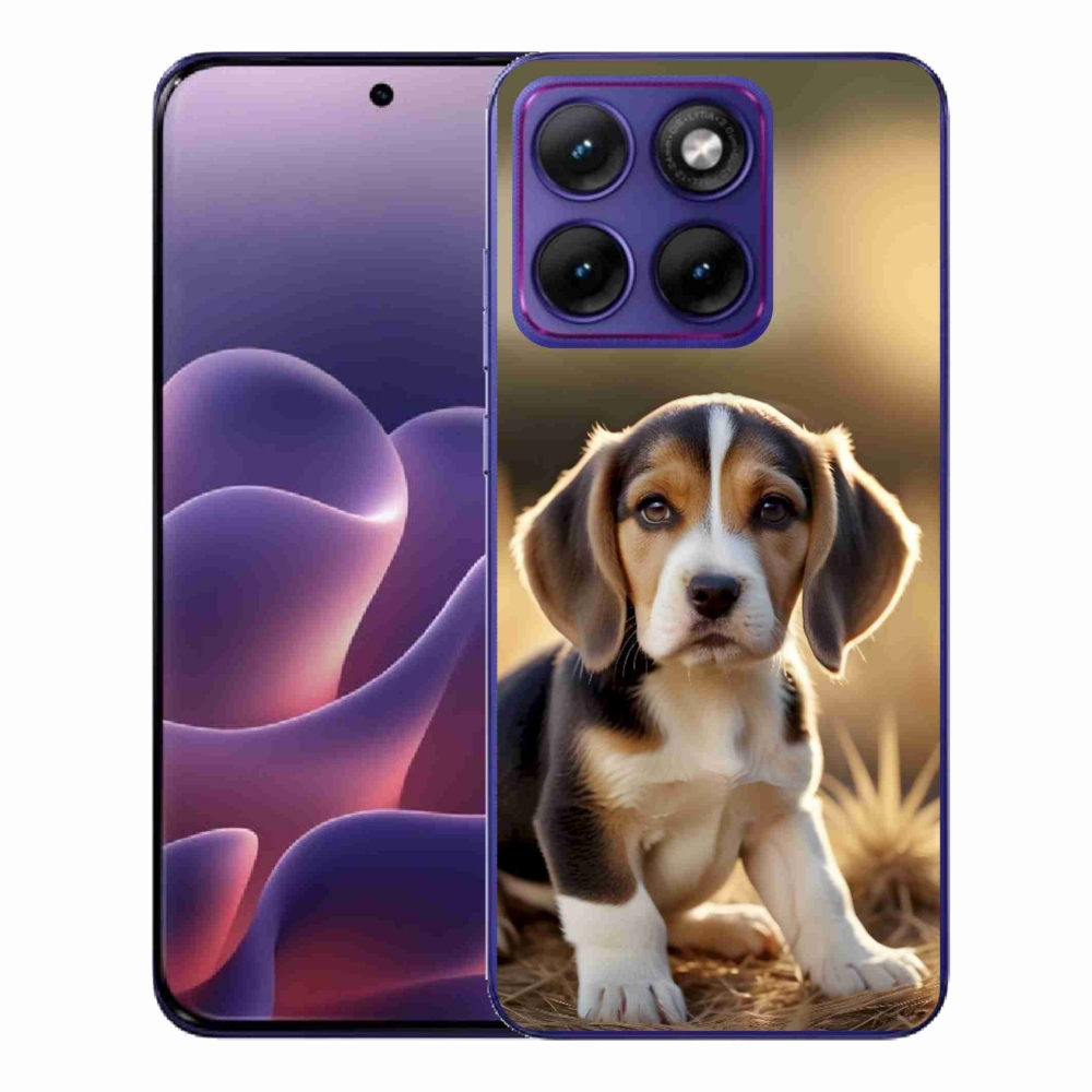 Zselés borítás mmCase a Motorola Edge 70 Fusion készülékhez - aranyos bézs színű