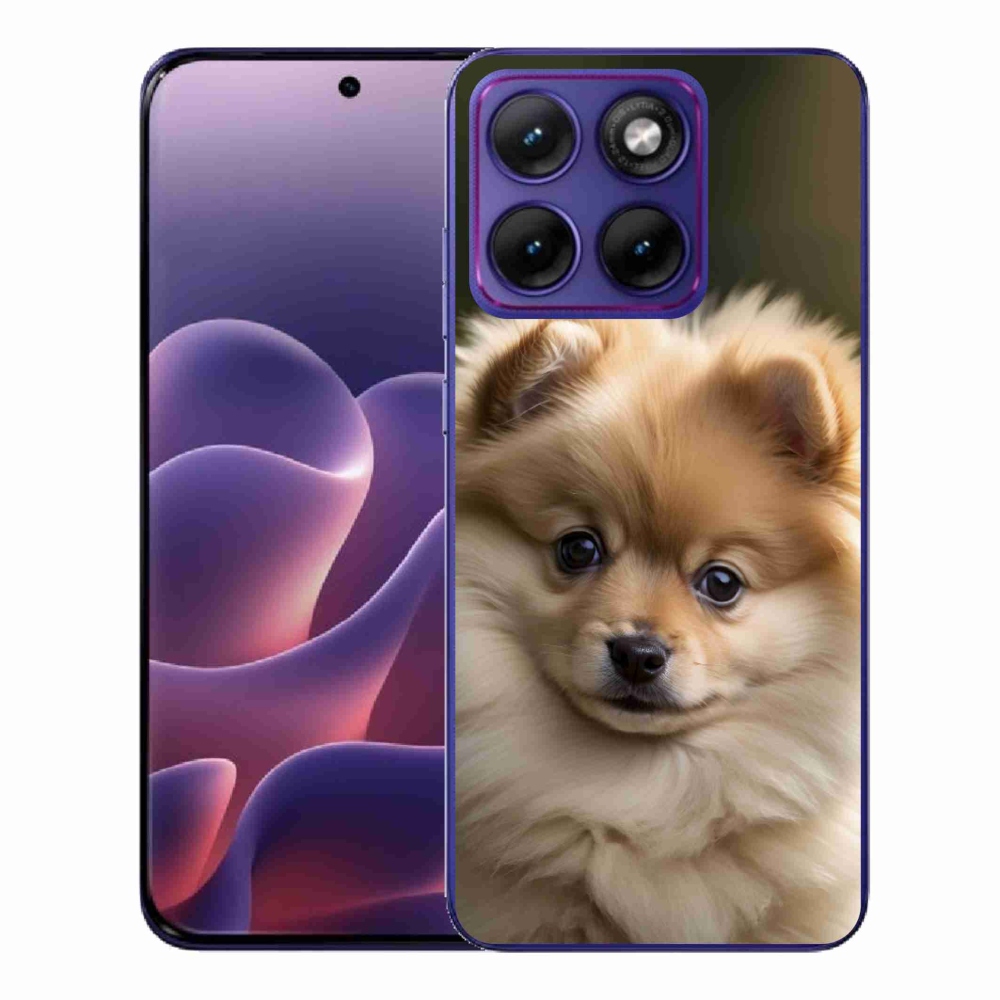 Zselés borítás mmCase a Motorola Edge 70 Fusion készülékhez - aranyos pomerániai 2