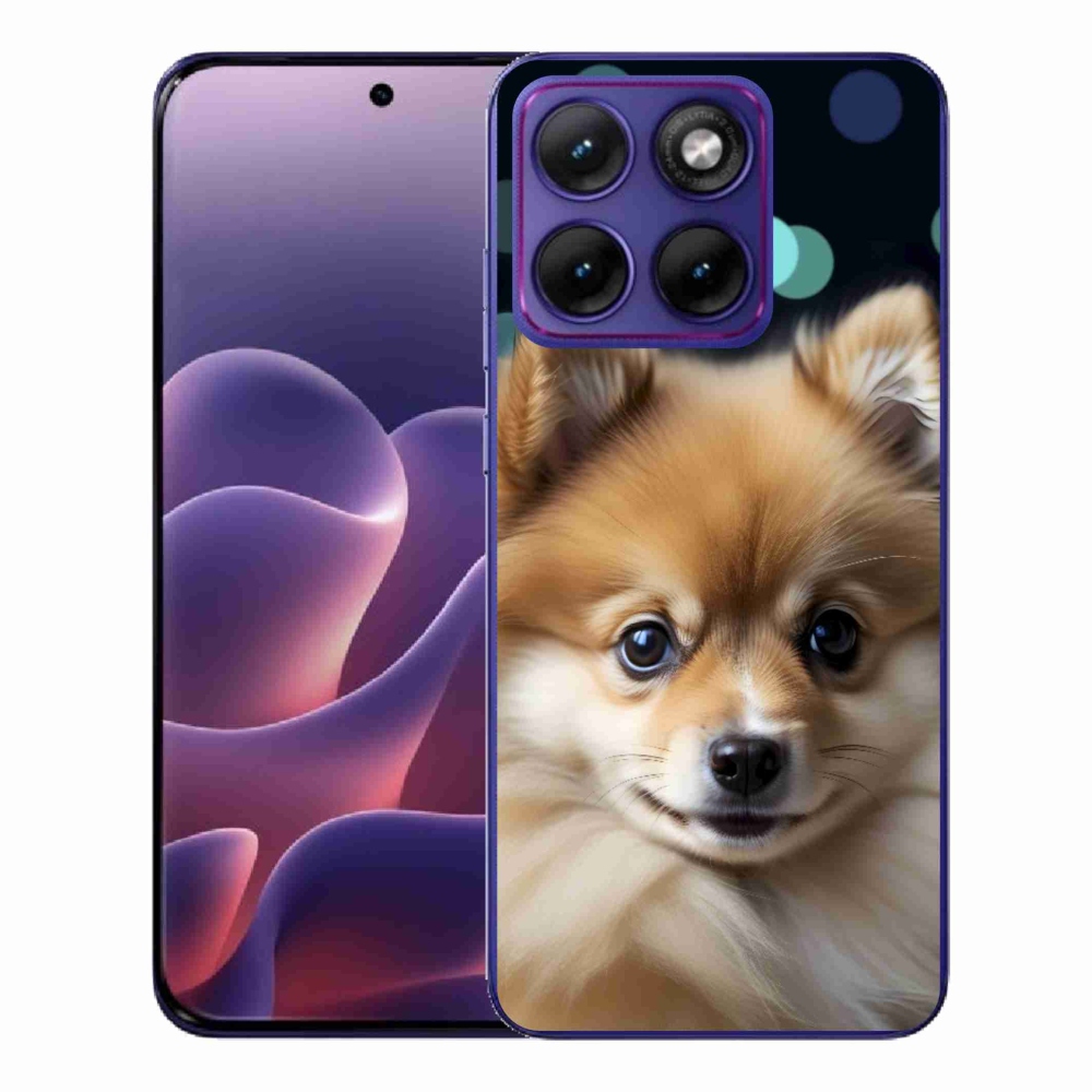 Zselés borítás mmCase a Motorola Edge 70 Fusion készülékhez - aranyos pomerániai kutya