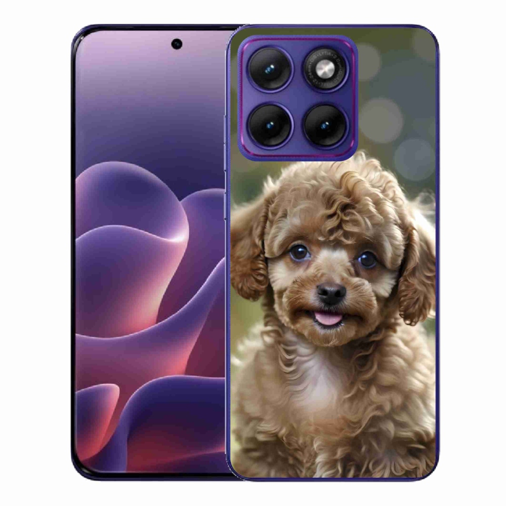 Zselés borítás mmCase a Motorola Edge 70 Fusion készülékhez - aranyos uszkár