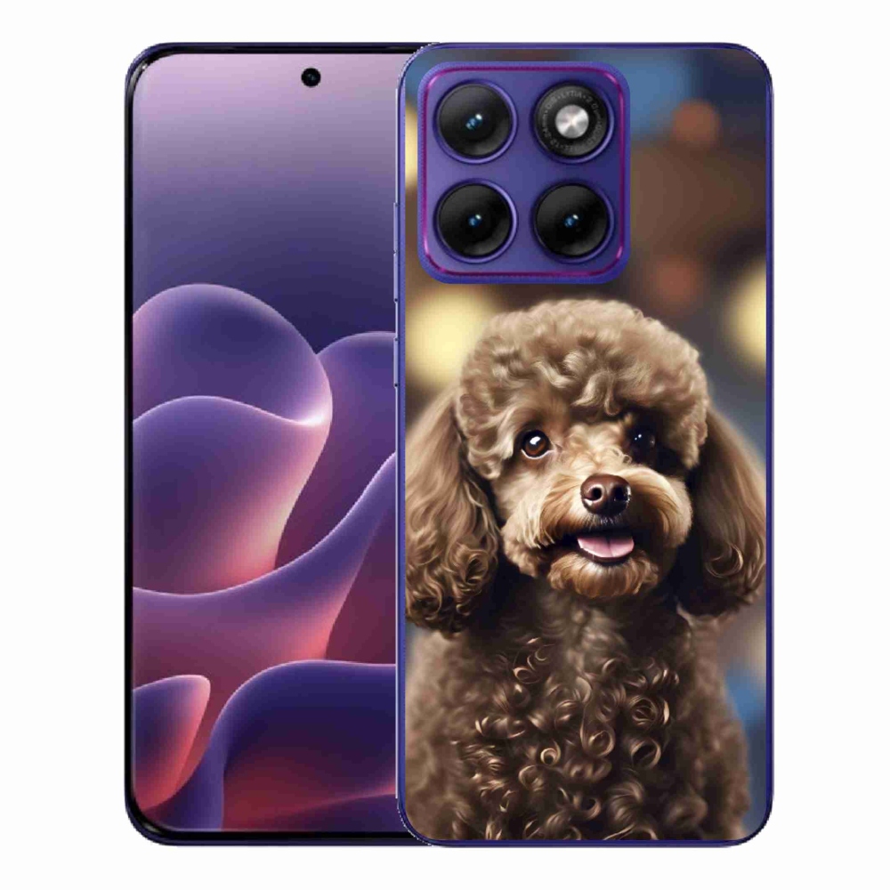 Zselés borítás mmCase a Motorola Edge 70 Fusion készülékhez - aranyos uszkár