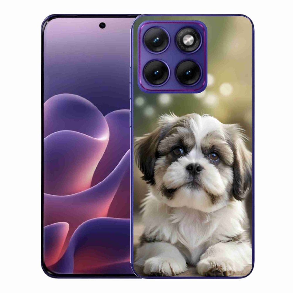Zselés borítás mmCase a Motorola Edge 70 Fusion készülékhez - aranyos shih-tzu