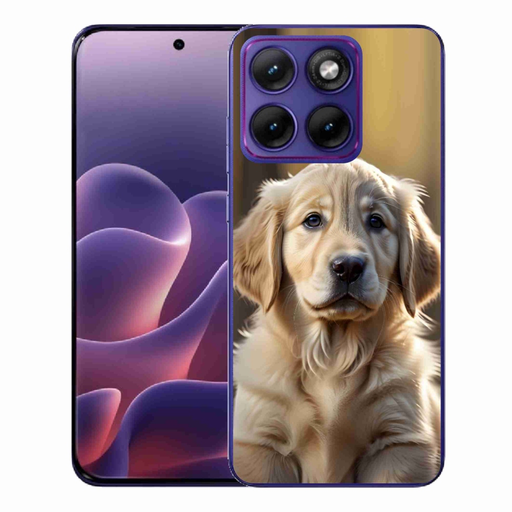 Zselés borítás mmCase a Motorola Edge 70 Fusion készülékhez - aranyos arany retriever