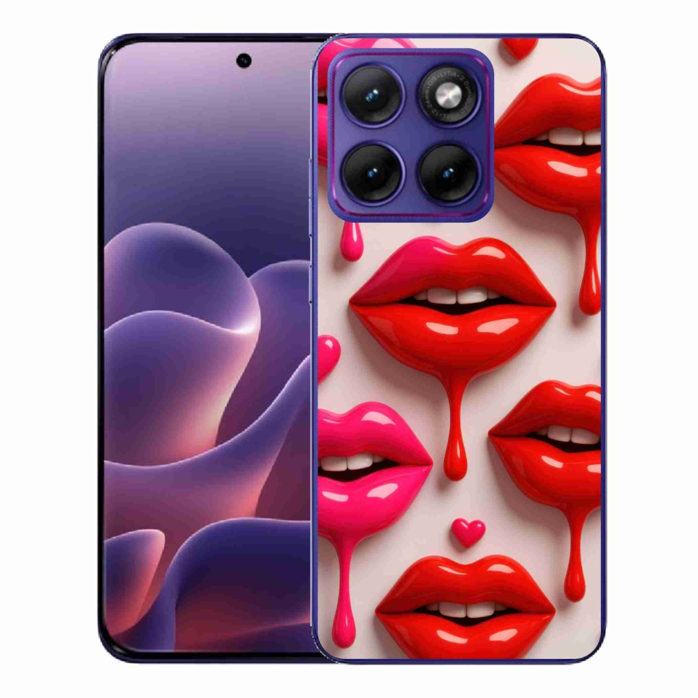 Zselés borítás mmCase a Motorola Edge 70 Fusion készülékhez - ajkak 2