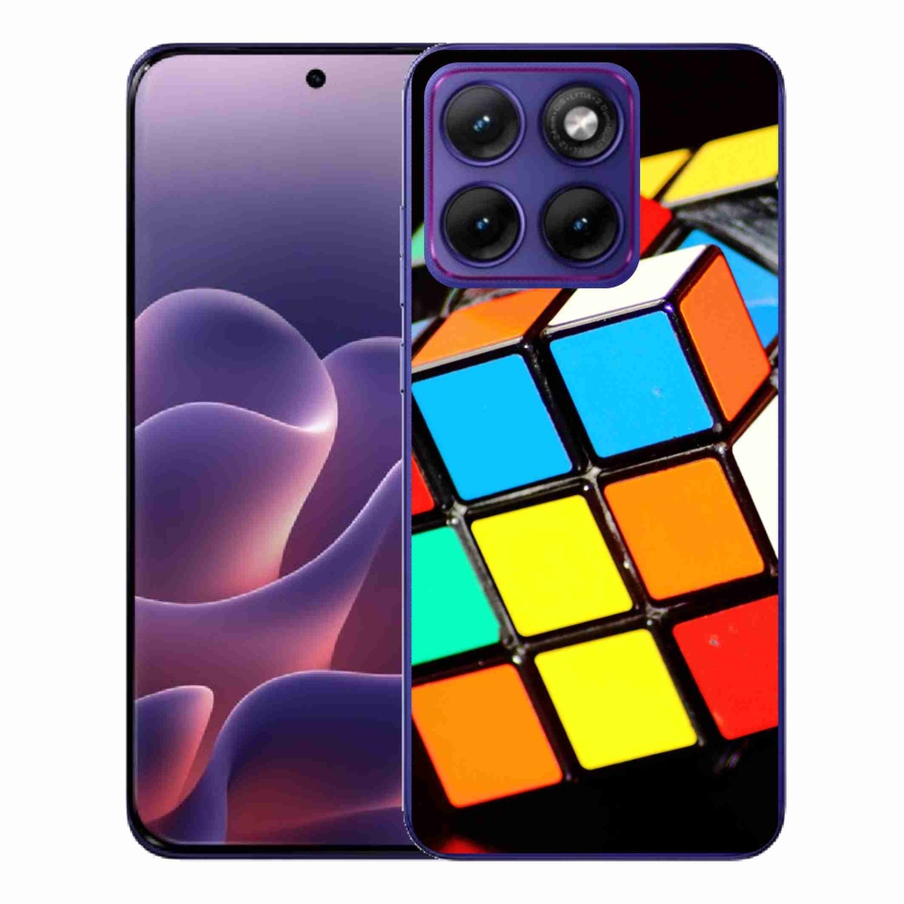 Zselés borítás mmCase a Motorola Edge 70 Fusion készülékhez - Rubik-kocka