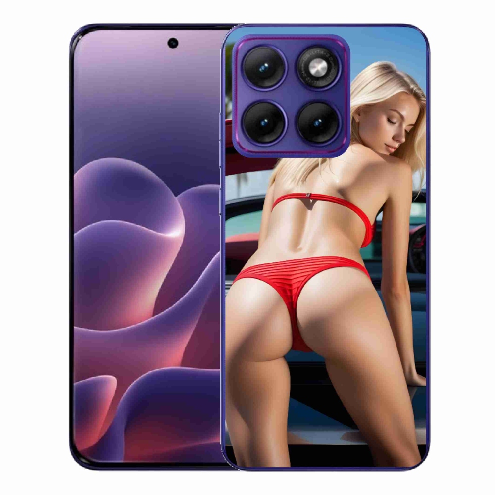 Zselés borítás mmCase a Motorola Edge 70 Fusion készülékhez - szexi nő 2