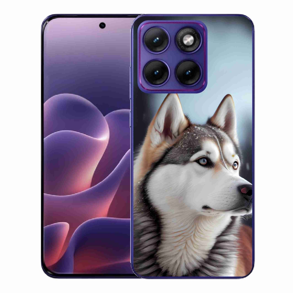 Zselés borítás mmCase a Motorola Edge 70 Fusion készülékhez - Siberian Husky