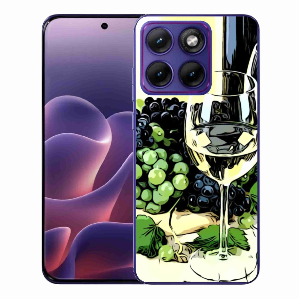 Zselés borítás mmCase a Motorola Edge 70 Fusion készülékhez - pohár bor
