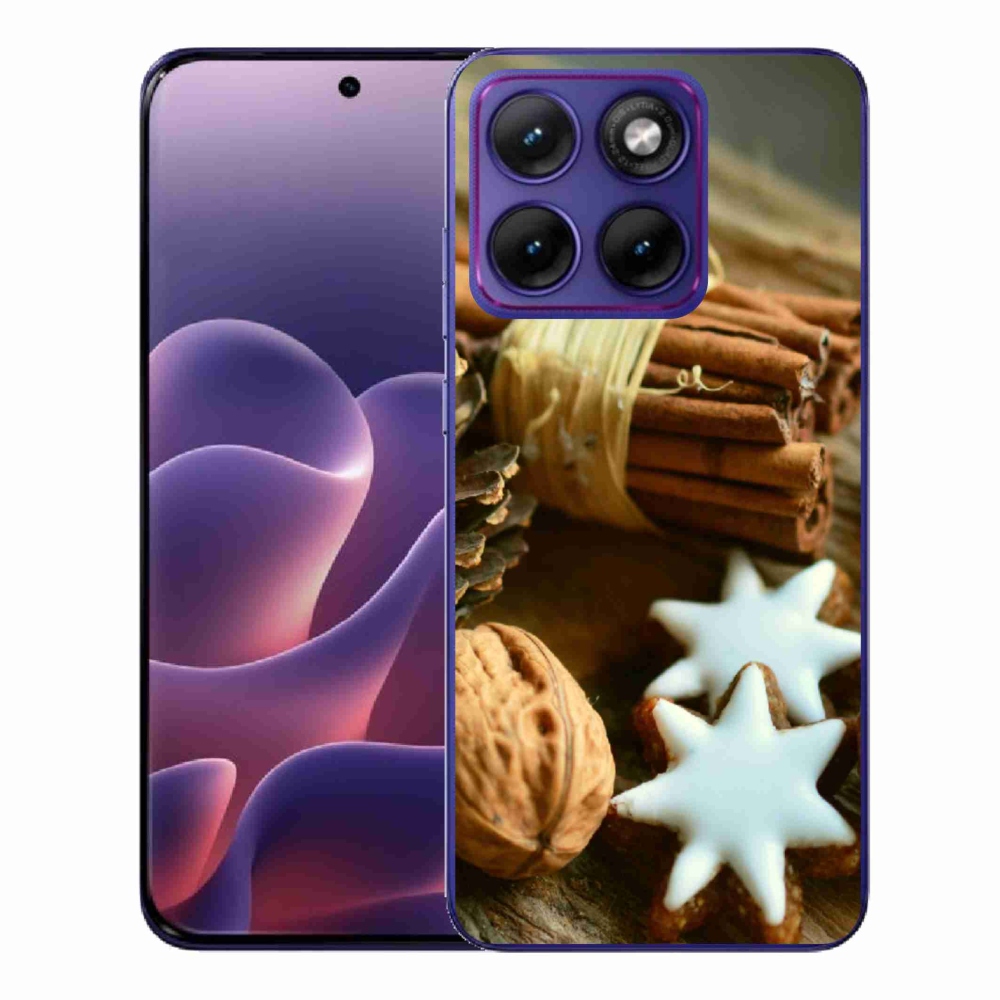 Zselés borítás mmCase a Motorola Edge 70 Fusion készülékhez - fahéj és mézeskalács