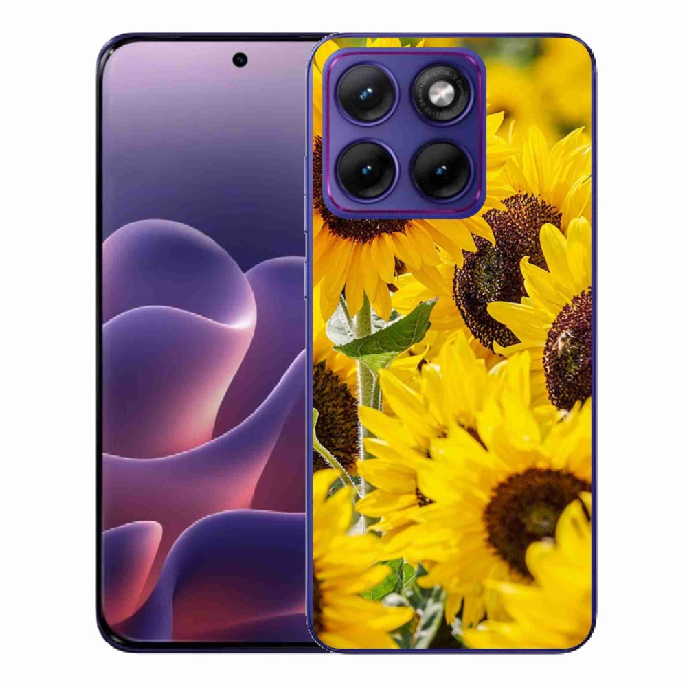 Zselés borítás mmCase a Motorola Edge 70 Fusion készülékhez - Napraforgó