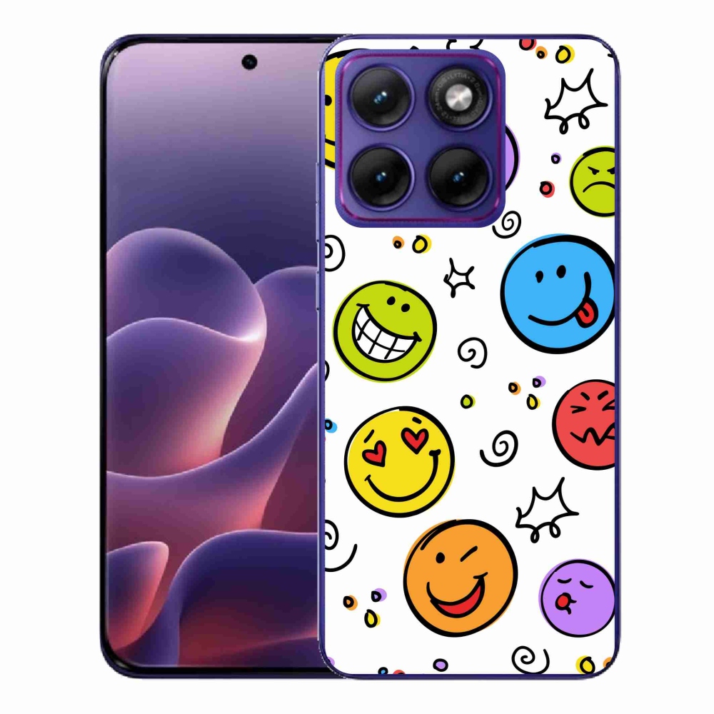 Zselés borítás mmCase a Motorola Edge 70 Fusion készülékhez - smiley-k