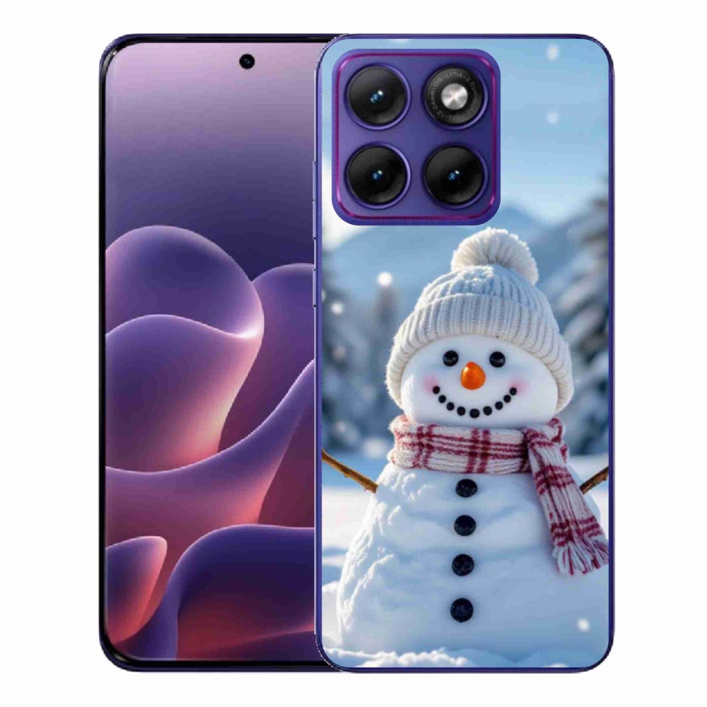 Zselés borítás mmCase a Motorola Edge 70 Fusion készülékhez - hóember 3