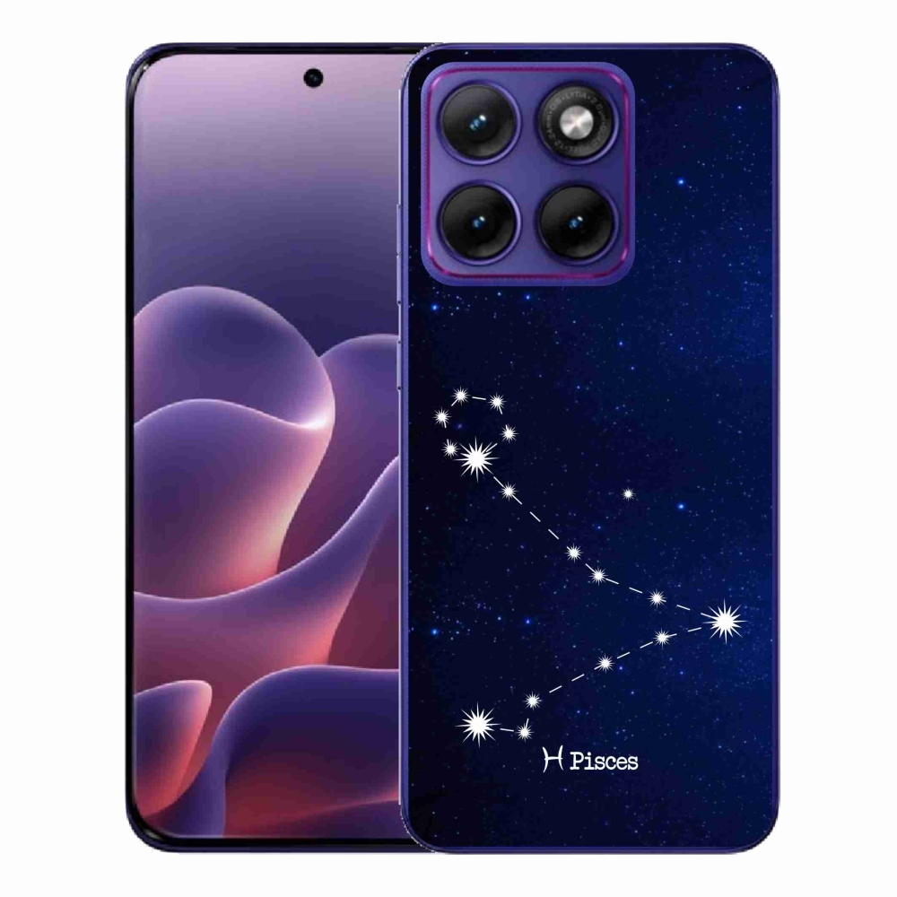 Zselés borítás mmCase a Motorola Edge 70 Fusion készülékhez - csillagkép Halak