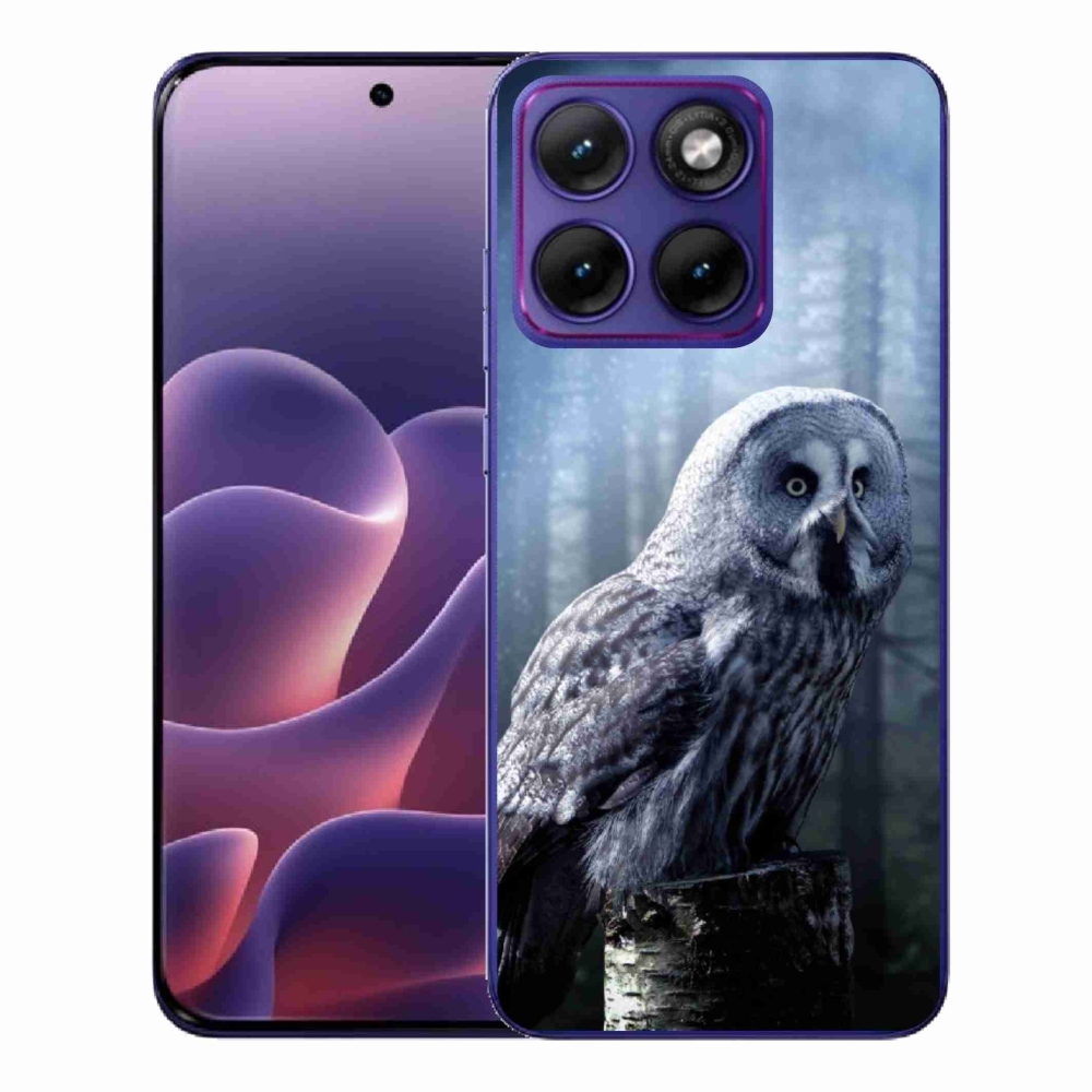 Zselés borítás mmCase a Motorola Edge 70 Fusion készülékhez - bagoly