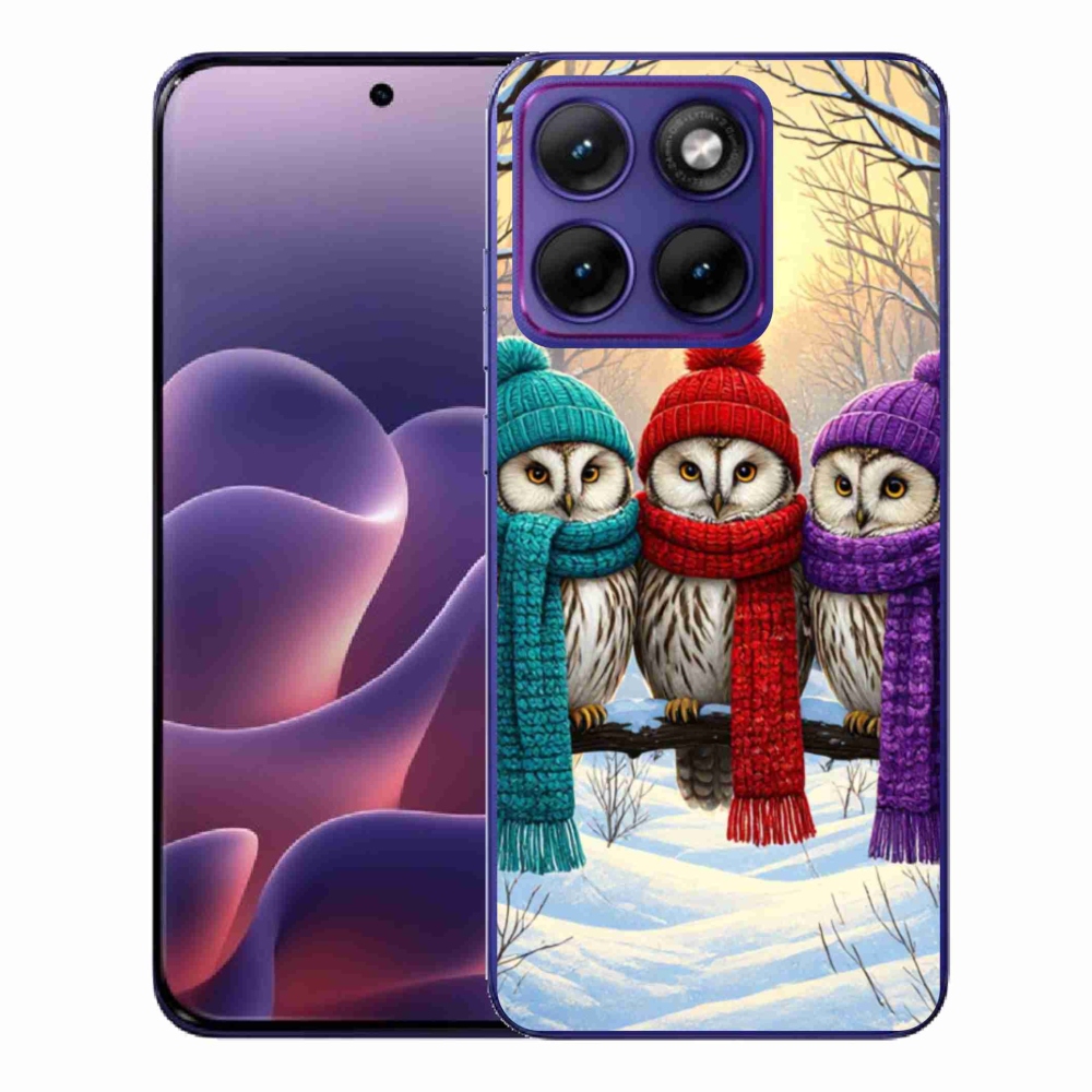 Zselés borítás mmCase a Motorola Edge 70 Fusion készülékhez - bagolybarátok