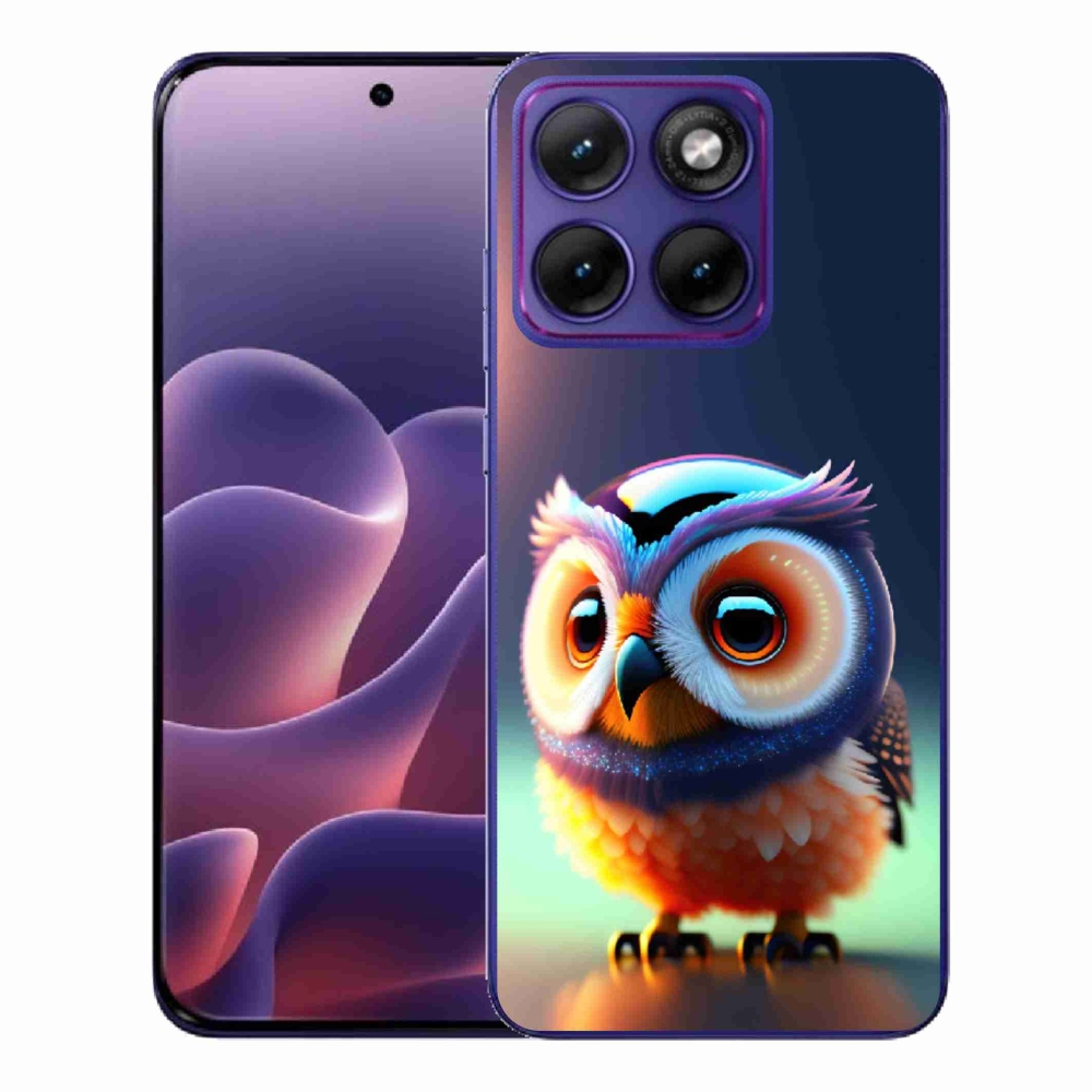 Zselés borítás mmCase a Motorola Edge 70 Fusion készülékhez - bagoly