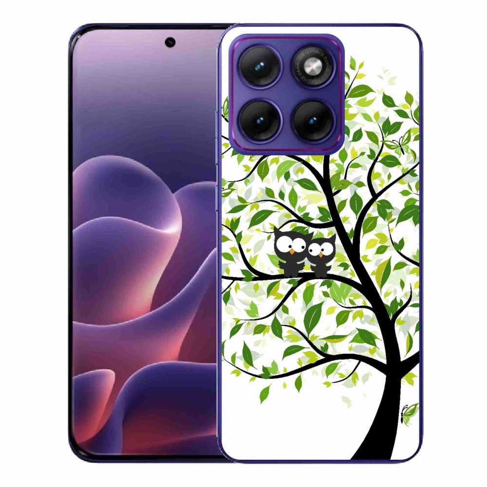 Zselés borítás mmCase a Motorola Edge 70 Fusion készülékhez - baglyok a fán