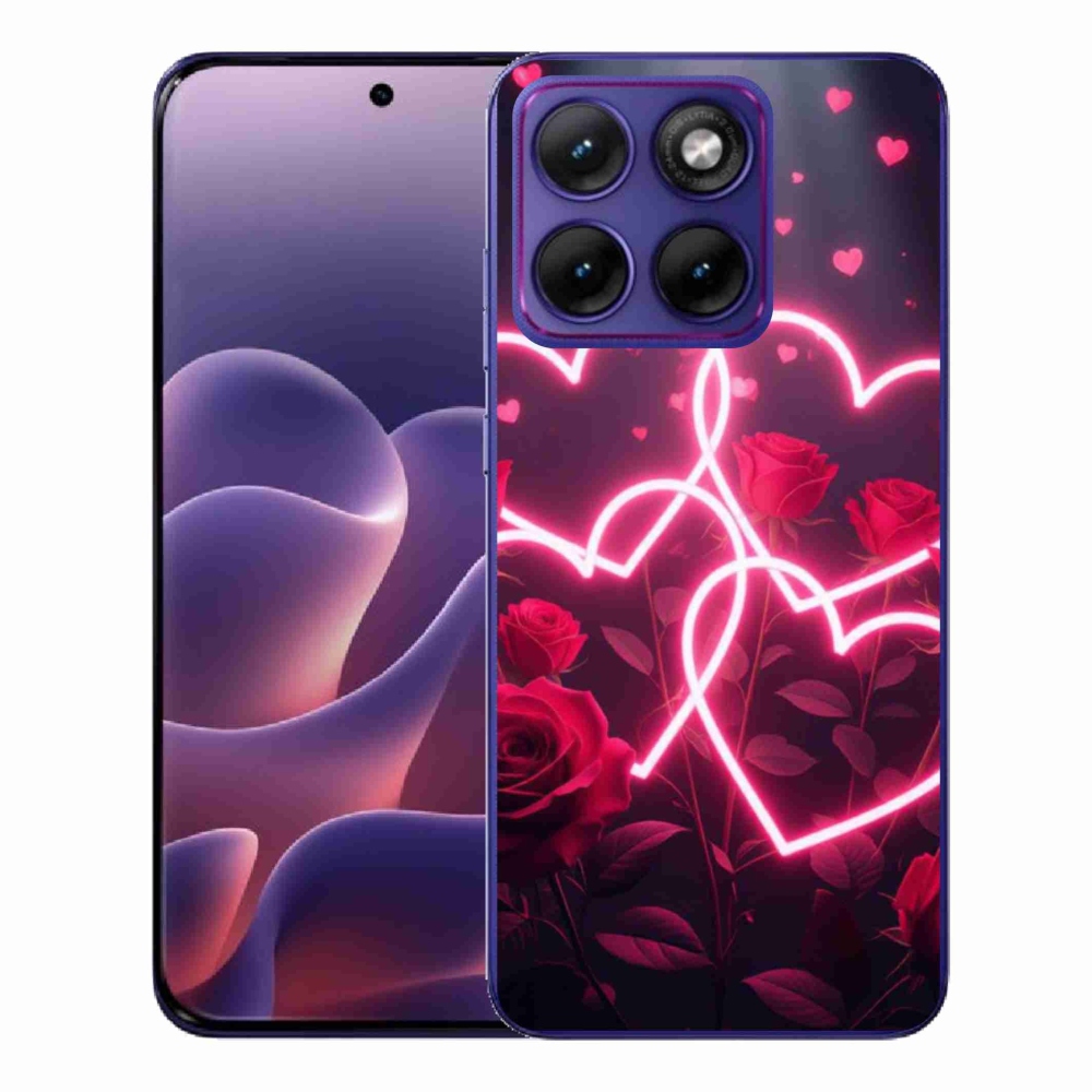 Gél védőburkolat mmCase a Motorola Edge 70 Fusion készülékhez - Szerelem szíve