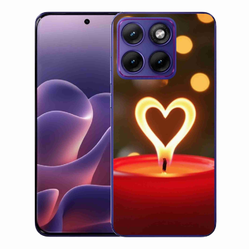 Zselés borítás mmCase a Motorola Edge 70 Fusion készülékhez - a láng szíve