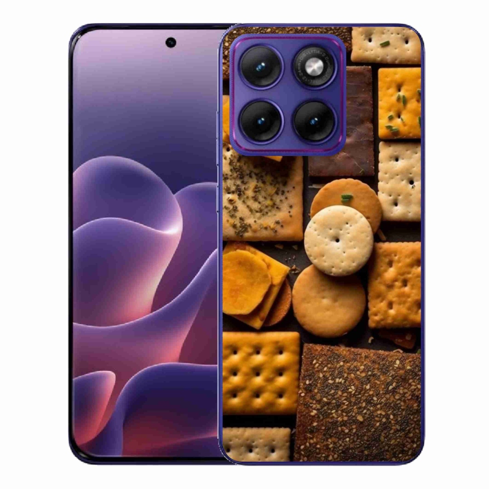 Zselés borítás mmCase a Motorola Edge 70 Fusion készülékhez - kekszek