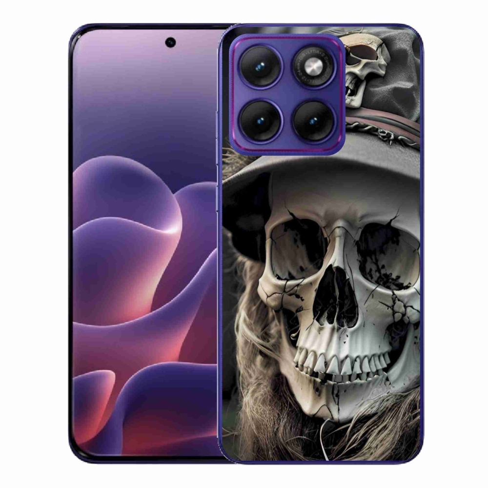 Zselés borítás mmCase a Motorola Edge 70 Fusion készülékhez - sötét koponya