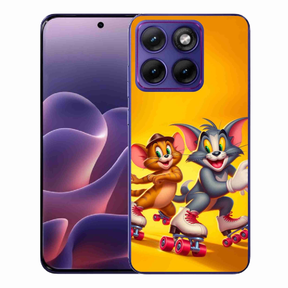 Zselés borítás mmCase a Motorola Edge 70 Fusion készülékhez - tom a jerry