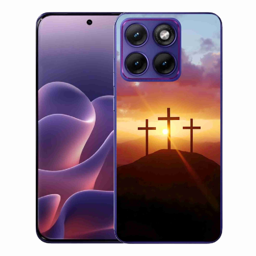 Zselés borító mmCase a Motorola Edge 70 Fusion készülékhez - három kereszt