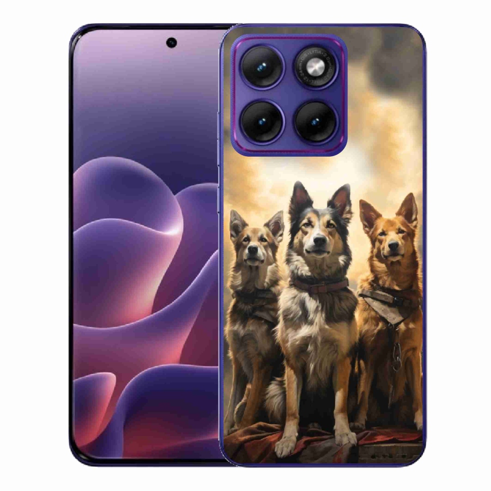Zselés borítás mmCase a Motorola Edge 70 Fusion számára - három psi