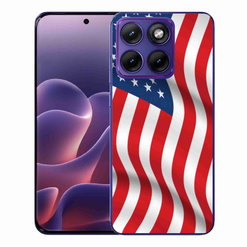 Zselés borítás mmCase a Motorola Edge 70 Fusion készülékhez - USA zászló