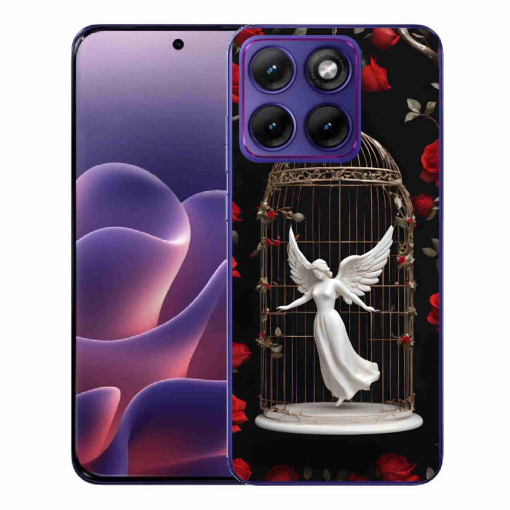 Zselés borítás mmCase a Motorola Edge 70 Fusion készülékhez - csapdába esett angyal