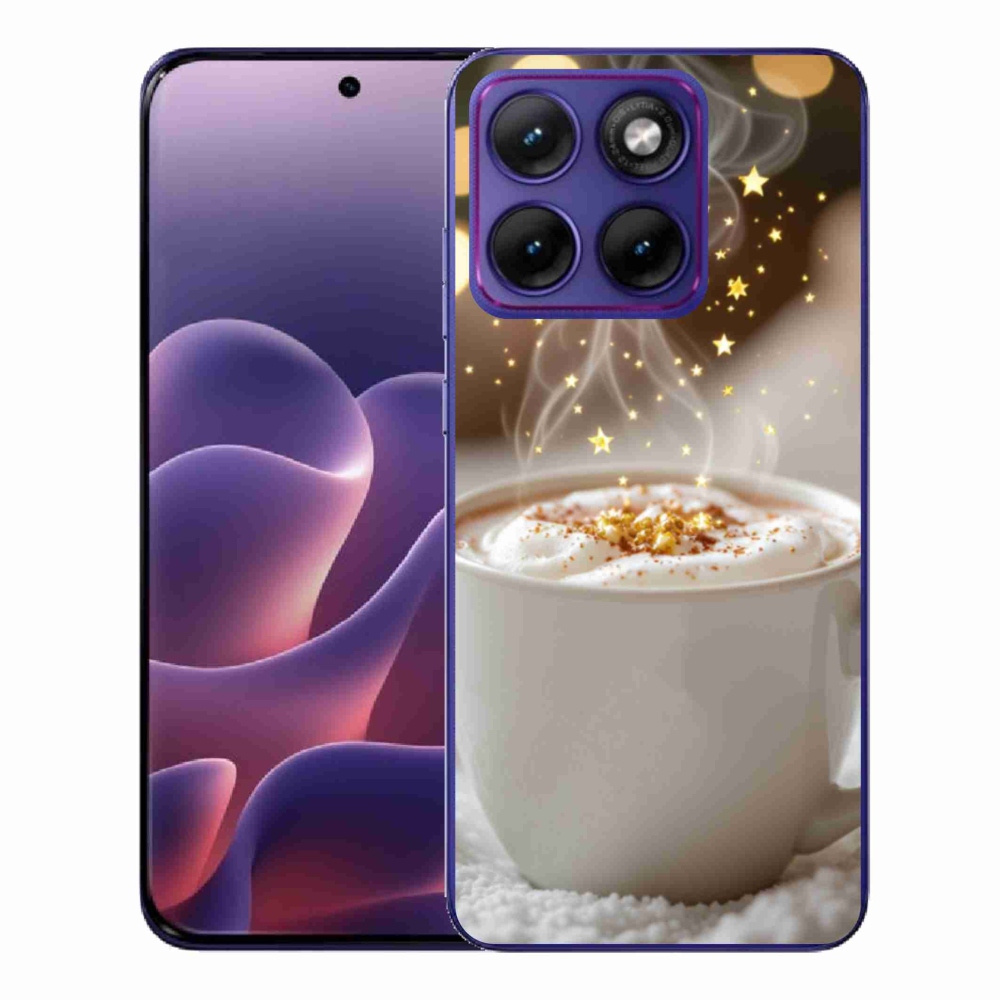Zselés borítás mmCase a Motorola Edge 70 Fusion készülékhez - Karácsonyi forró ital