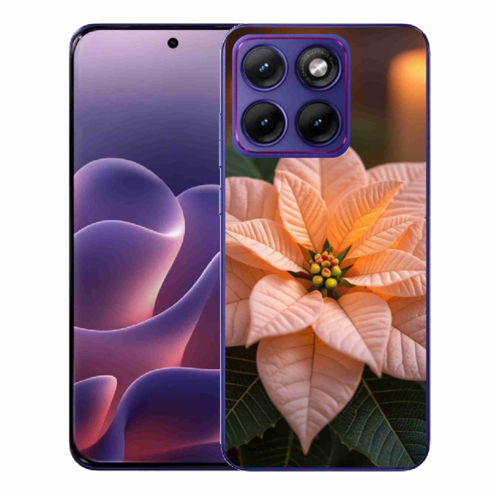 Zselés borítás mmCase a Motorola Edge 70 Fusion készülékhez - mikulásvirág