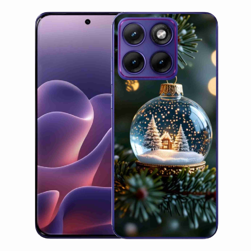 Zselés borítás mmCase a Motorola Edge 70 Fusion készülékhez - Karácsonyi gömbök 2