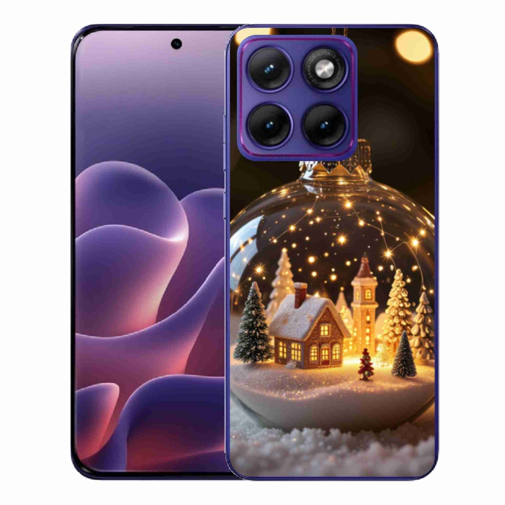 Zselés borítás mmCase a Motorola Edge 70 Fusion készülékhez - Karácsonyi gömbök 3