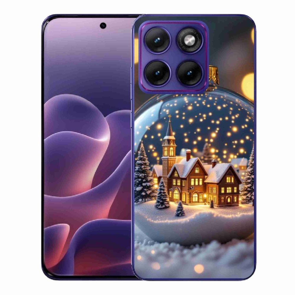 Gél borítás mmCase a Motorola Edge 70 Fusion készülékhez - Karácsonyi gömbök 4