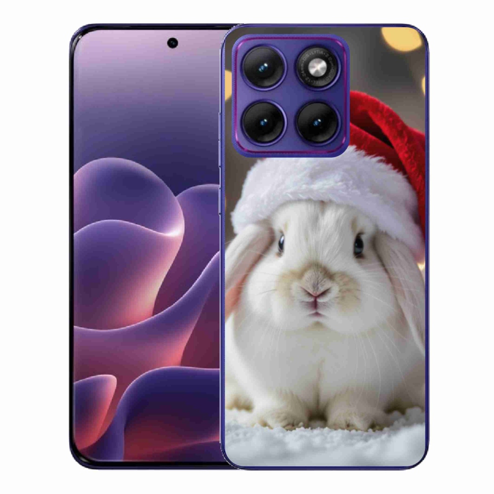 Gél borítás mmCase a Motorola Edge 70 Fusion készülékhez - Karácsonyi nyúl