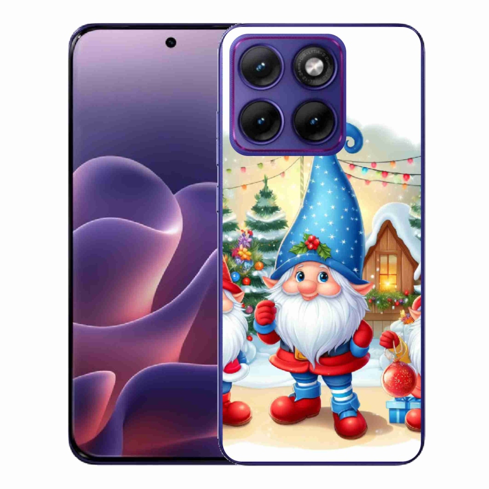 Zselés borítás mmCase a Motorola Edge 70 Fusion készülékhez - Karácsonyi manók