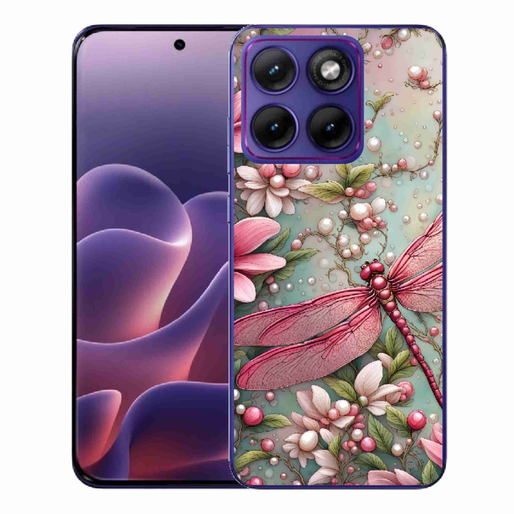 Zselés borítás mmCase a Motorola Edge 70 Fusion készülékhez - szitakötő