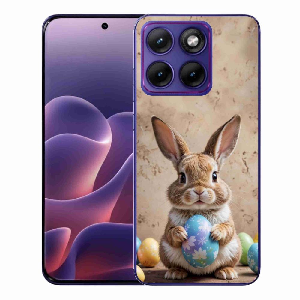 Zselés borítás mmCase a Motorola Edge 70 Fusion készülékhez - Húsvéti nyuszi