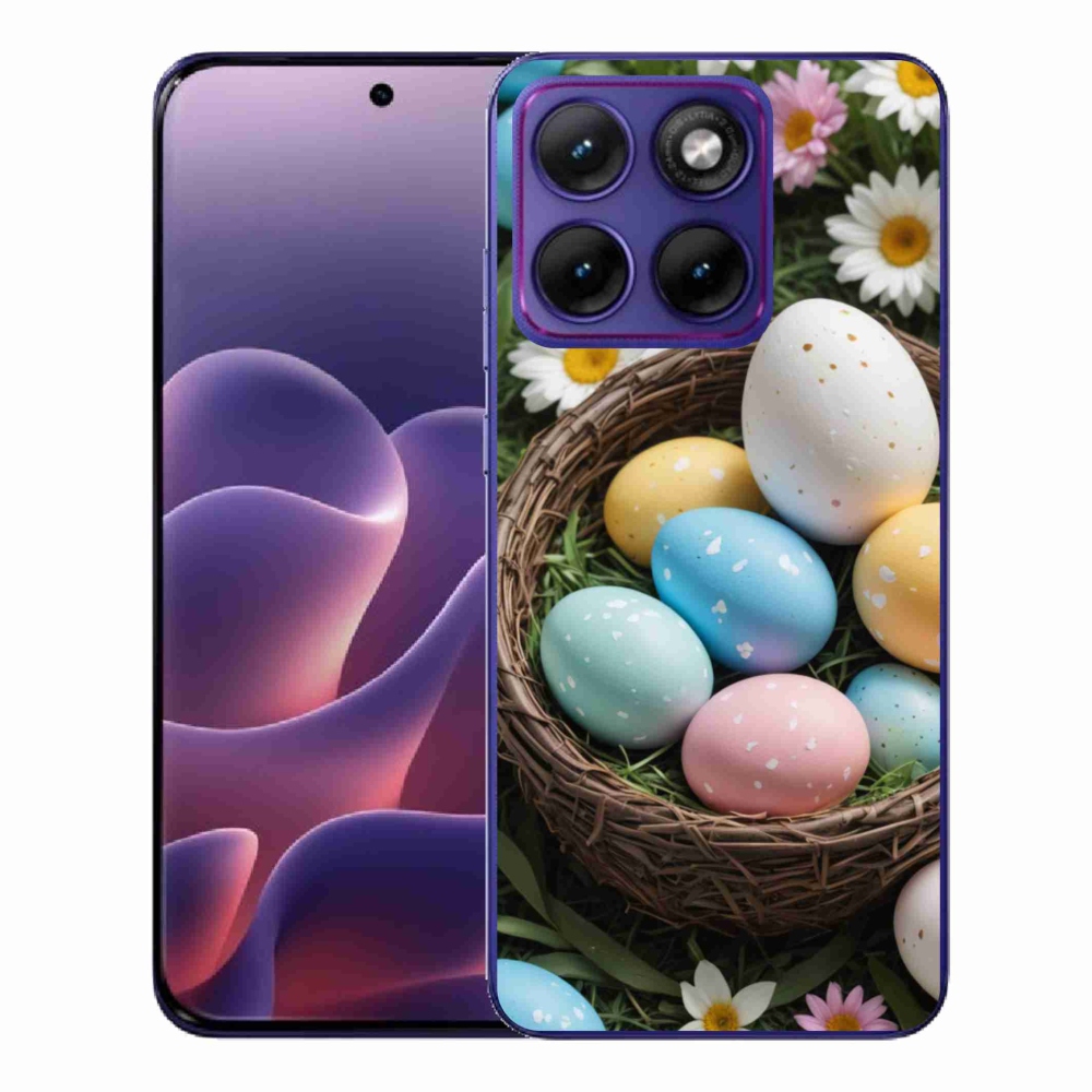 Zselés borítás mmCase a Motorola Edge 70 Fusion készülékhez - Húsvéti tojások 2