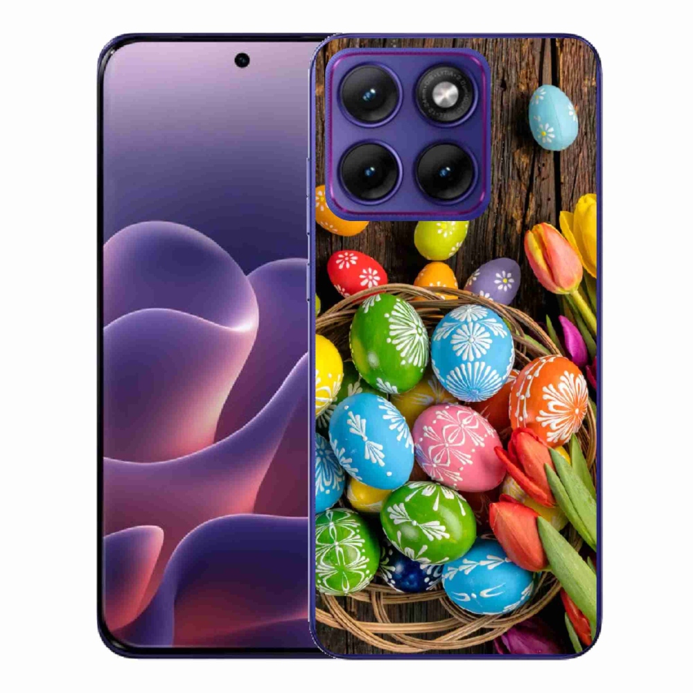 Zselés borítás mmCase a Motorola Edge 70 Fusion készülékhez - Húsvéti tojás