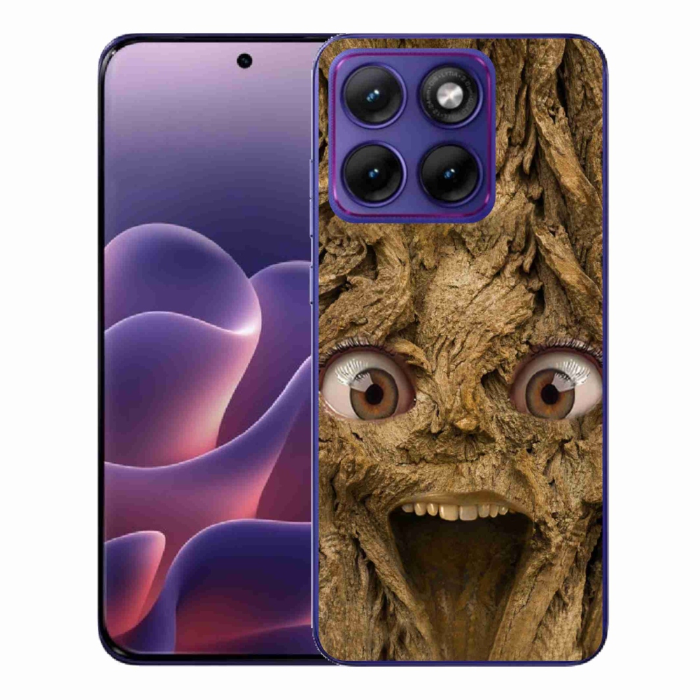 Zselés borítás mmCase a Motorola Edge 70 Fusion készülékhez - boldog fa szemekkel