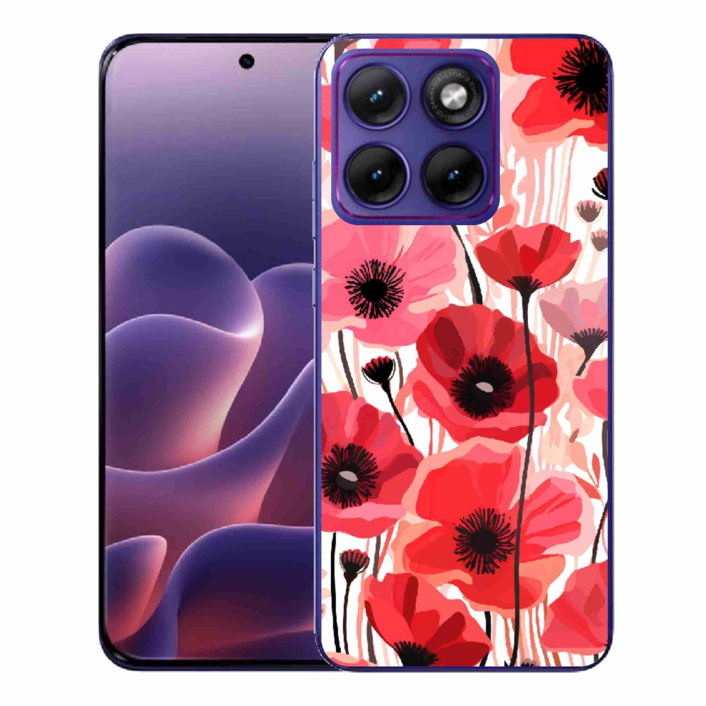 Zselés borítás mmCase a Motorola Edge 70 Fusion készülékhez - mákos 1