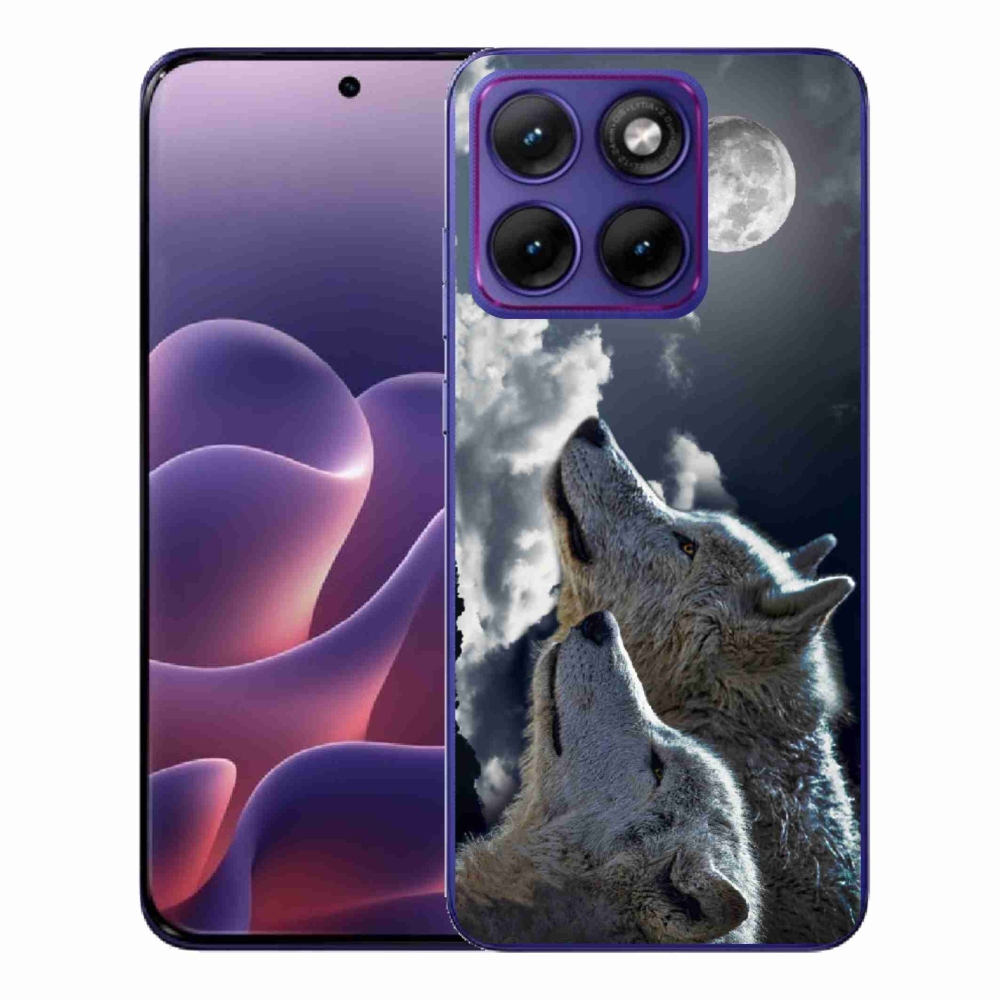 Zselés borítás mmCase a Motorola Edge 70 Fusion készülékhez - farkasok