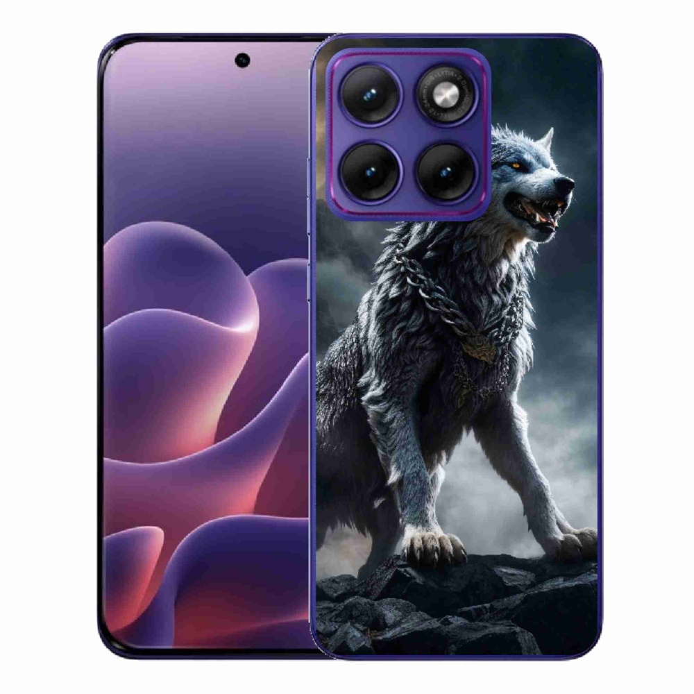 Zselés borítás mmCase a Motorola Edge 70 Fusion készülékhez - farkas 1