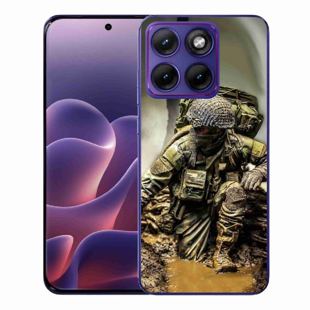 Zselés borítás mmCase a Motorola Edge 70 Fusion készülékhez - katona