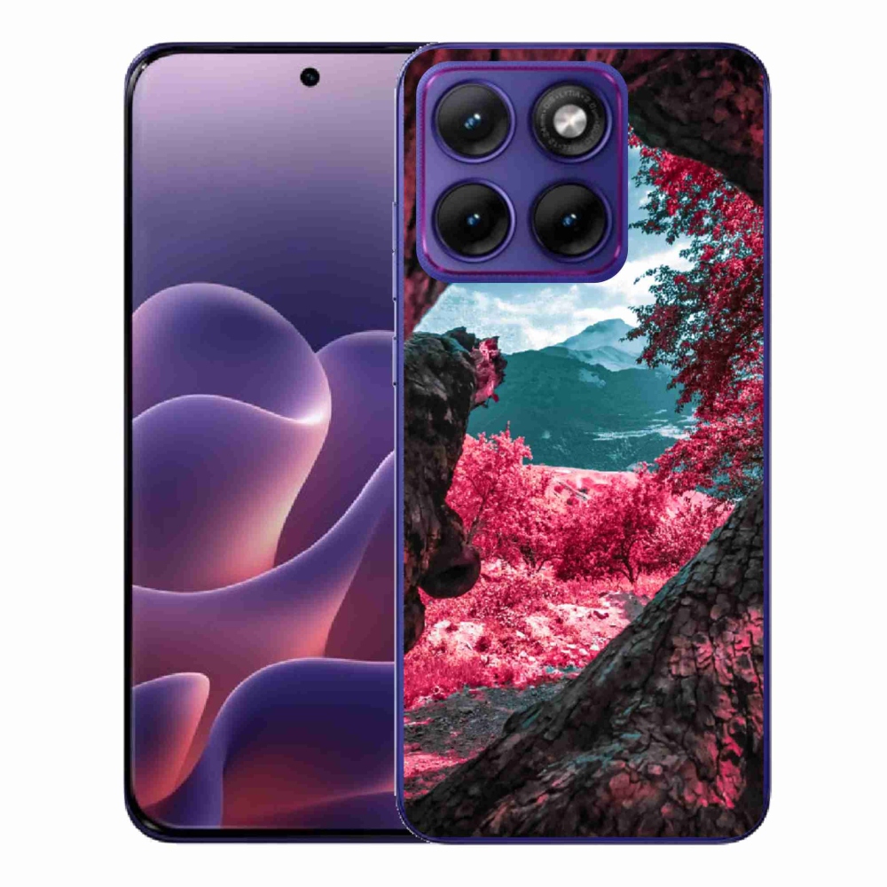 Zselés borítás mmCase a Motorola Edge 70 Fusion készülékhez - hegyi kilátás