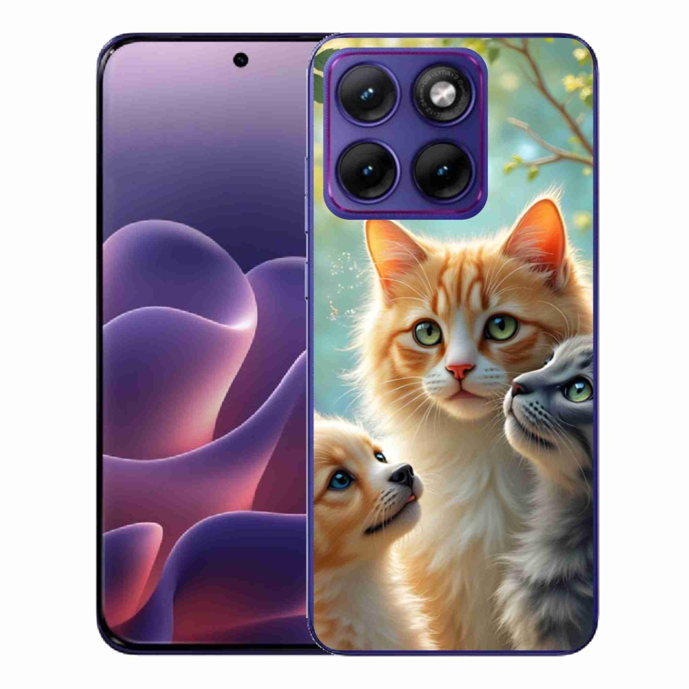 Zselés borítás mmCase a Motorola Edge 70 Fusion készülékhez - állati barátság 2