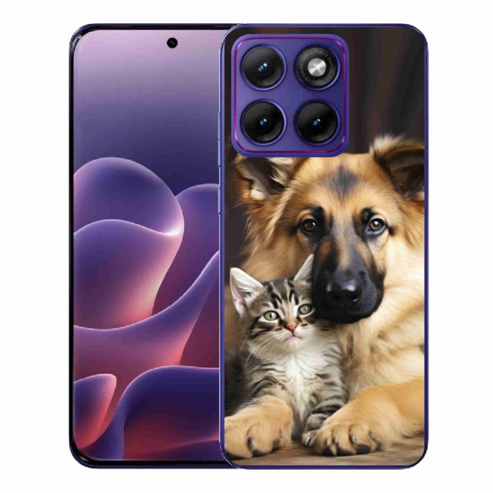 Zselés borítás mmCase a Motorola Edge 70 Fusion készülékhez - állatbarátság