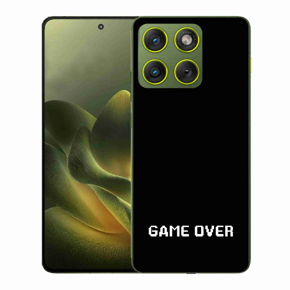 Zselés borítás mmCase a Motorola Edge 70 készülékhez - játék fekete háttérrel